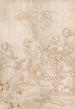 St. Irene and women treating St. Sebastian, 1701/1800.