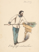 Billiards, 1850-1860.