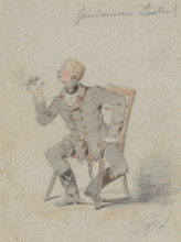 Seated Gendarmerie Lieutenant, 1854.