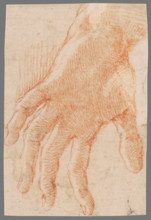 Study of a left hand, 1701/1800.