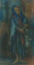 Girl with a backpack.