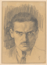 Self-portrait, around 1920.