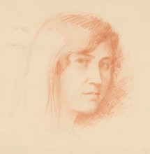 Head of a woman, around 1920.