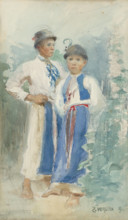 Children - costume study, 1919.