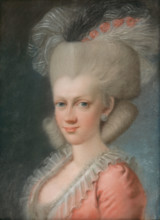 Lady with a wig, 1780-1810.