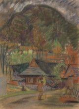 In the village, around 1933.