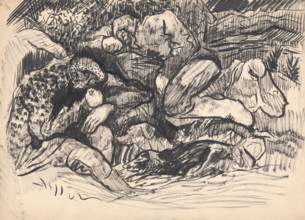 Resting men, 1940-1942.