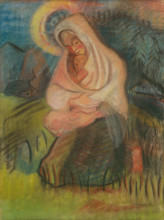 Mother with child, around 1940.