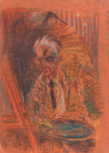 Self-portrait with a palette, 1925-1930.