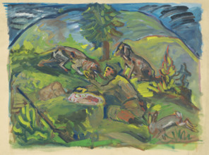 Hunting motif, 1940-1943.