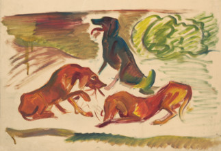 Dogs in the country, 1935-1944.