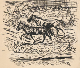 Horses on the estate, 1940-1944.