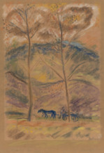 Landscape with a carter, 1934-1940.