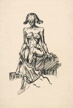 Seated Female Nude, around 1940.
