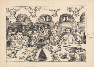Illustration for a fairy tale, 1920-1930.
