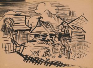 Village scenery, okolo 1935.