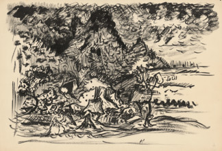 Landscape with a river (Study), c1935.