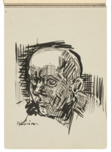Sketchbook 22 Man's Head, 1st half 20th century.