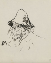 Sketchbook 4 Man in a hat, 1st half 20th century.