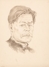 Portrait of M. Gorky, around 1930.