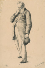 Study of a standing old man I., 1885-1890.