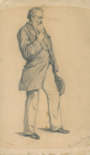 Study of a standing old man II., 1885-1890.