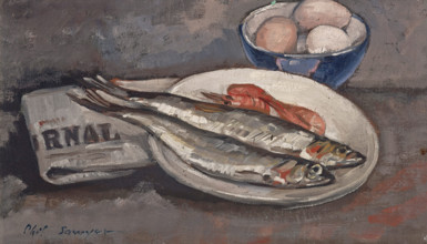 Fish and Eggs, 1923. Creator: Philip Ayer Sawyer.