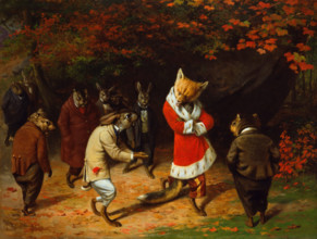 His Majesty Receives, 1885. Creator: William Holbrook Beard.