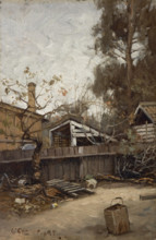 A California Back Yard, 1894. Creator: Charles Conner.