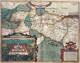 Map of Asia Minor and Africa, 1595. Creator: Unknown.