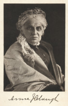 Portrait of the educator and feminist Anne Jemima Clough, c1890.  Creator: Unknown.