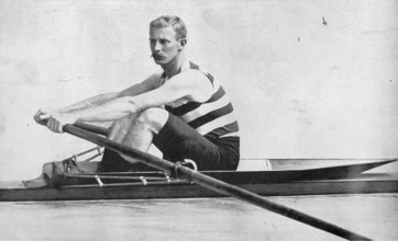 Portrait of the New Zealand sculler Tom Sullivan, 1896.  Creator: Gordon & Co.
