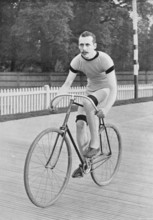 Portrait of cyclist GE Osmond, 1896.  Creator: RW Thomas.