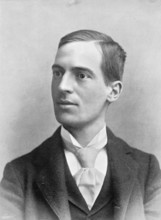 Portrait of the American chess player HN Pillsbury, 1896.  Creator: George Bradshaw.