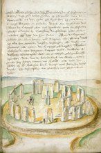 Drawing of Stonehenge, co. Wilts, 1573-75.  Creator: Lucas de Heere.