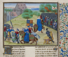 The death of Wat Tyler in 1381 (c1460-1480). Creator: Unknown.