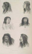 Fuegians, 1834?, (1839).  Creator: Thomas Landseer.