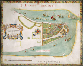 A Description of the Towne of Mannados or New Amsterdam, September 1661, (1664). Creator: Unknown.