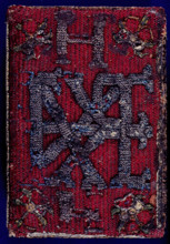 Embroidered back cover of prayer book, 1545.  Creator: Unknown.