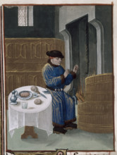 Winter scene indoors, 1473-1483?  Creator: Unknown.