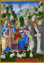 The Mystic Marriage of St. Catherine of Siena, 1490-1520.  Creator: Giovan Pietro Birago.