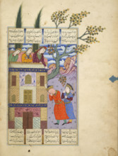 Rudaba and Zal, 1630-1640.  Creator: Unknown.