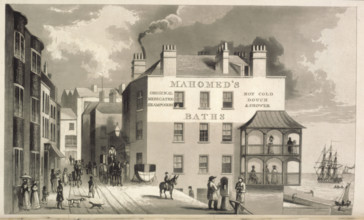 Mahomed's Baths, 1826. Creator: William Maddocks.