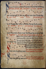 'Sumer is icumen in', mid 13th century.  Creator: Unknown.