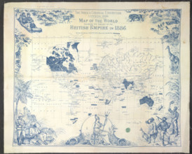 British Empire map, 1886.  Creator: Unknown.