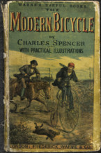 Front cover of 'The Modern Bicycle', 1877.  Creator: Unknown.