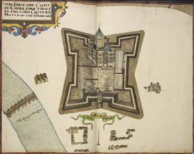 The Forte and Castel of Charlemout [sic], built by the Lord Cawfield..., 1624.  Creator: Unknown.