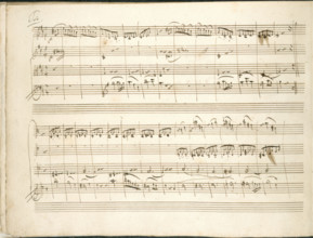 Mozart's String Quartet in D, 1789.  Creator: Mozart.