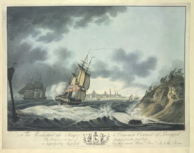View of Liverpool from the Rock Perch, 1797.  Creator: John Thomas Serres.
