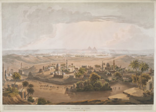The Pyramids at Cairo, 1809.  Creator: Henry Salt.